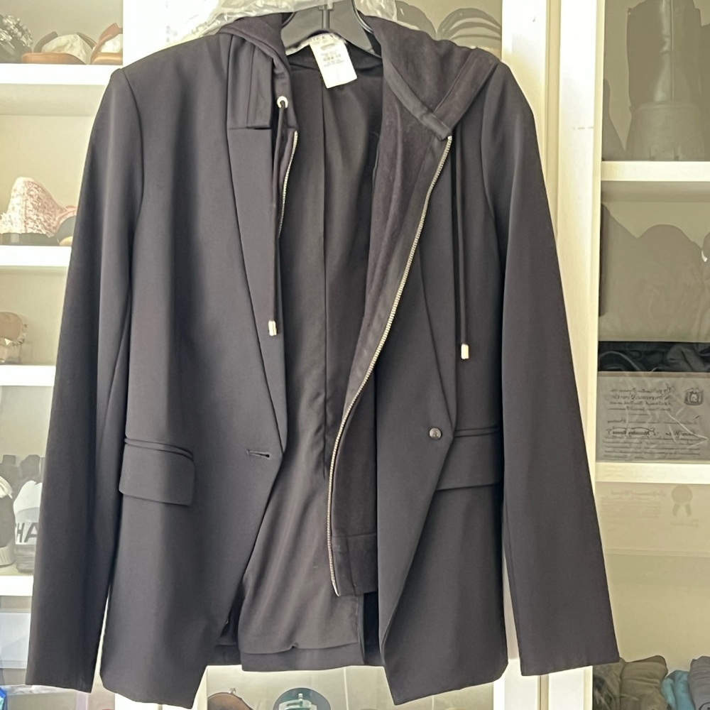 Veronica Beard Rae Dickey Jacket and Black Dickey Hoodie Size 6